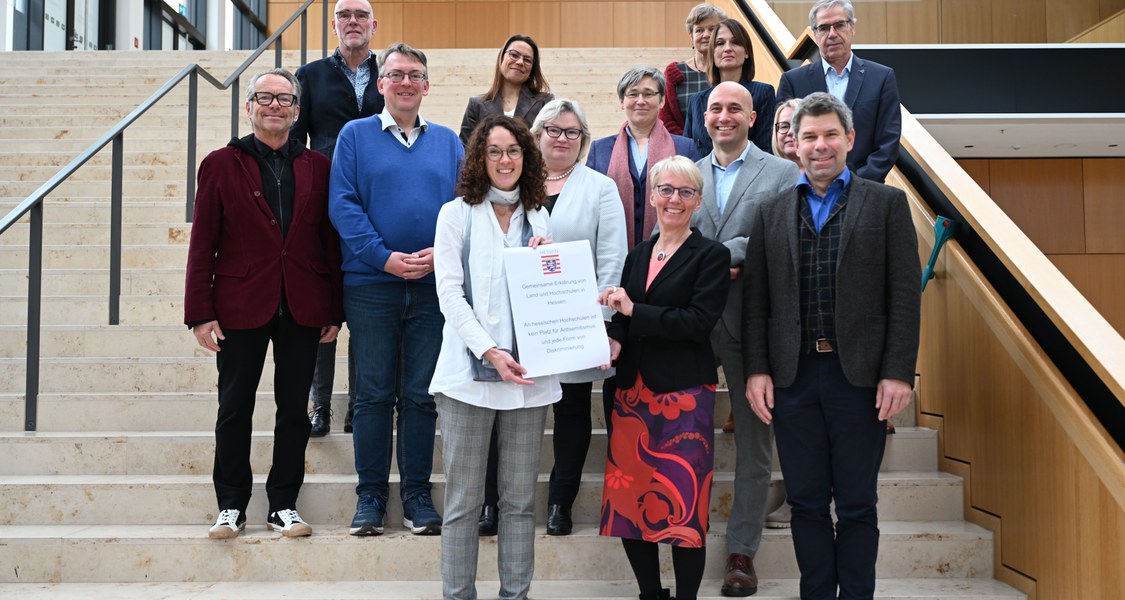Die hessischen Hochschulleitungen verabschiedeten bei ihrer außerordentlichen Tagung eine gemeinsame Resolution gegen Antisemitismus. Foto: wissenschaft.hessen.de