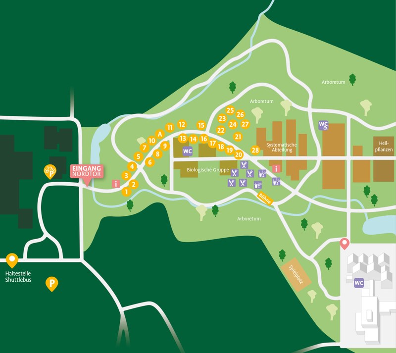Lageplan Uni Sommerfest 2024