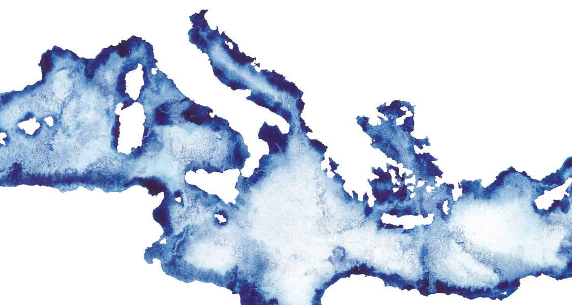 Mare Nostrum als Tintenzeichnung