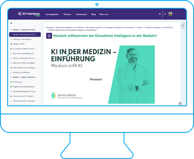 Vorschau vom Onlinekurs "KI in der Medizin Einführung"