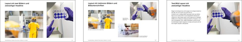 Beispiele für Folgeseiten Bilder Markenstufe 3. Klick öffnet vergrößerte Ansicht
