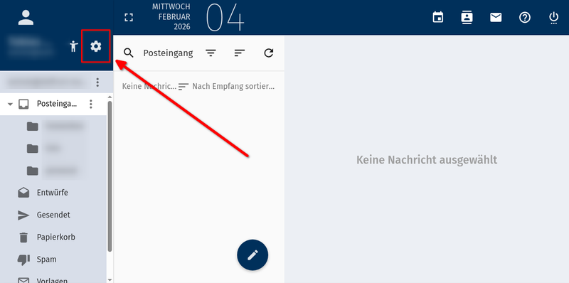 Webmail settings