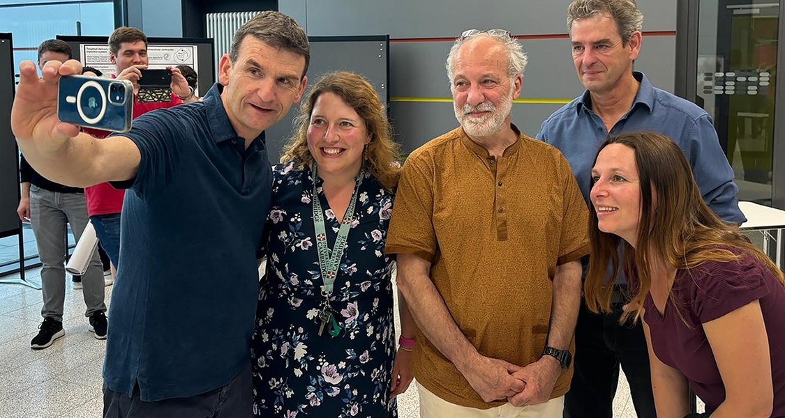 From left: Urs Jenal, Katharina Höfer, Ben Luisi, Peter Graumann, Iwona Mruk